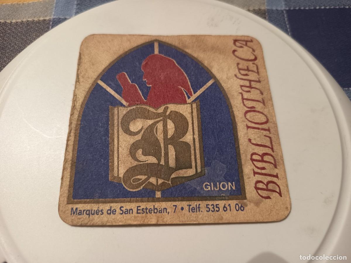 Coleccionismo: POSAVASOS PUB BIBLIOTECA-GIJON-ASTURIAS