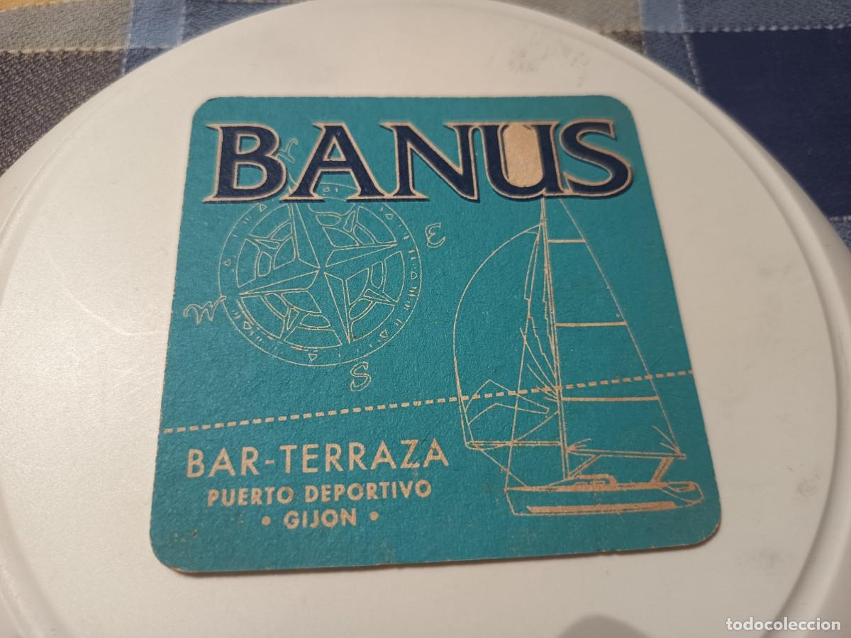 Coleccionismo: POSAVASOS BAR TERRAZA BANUS-GIJON-ASTURIAS