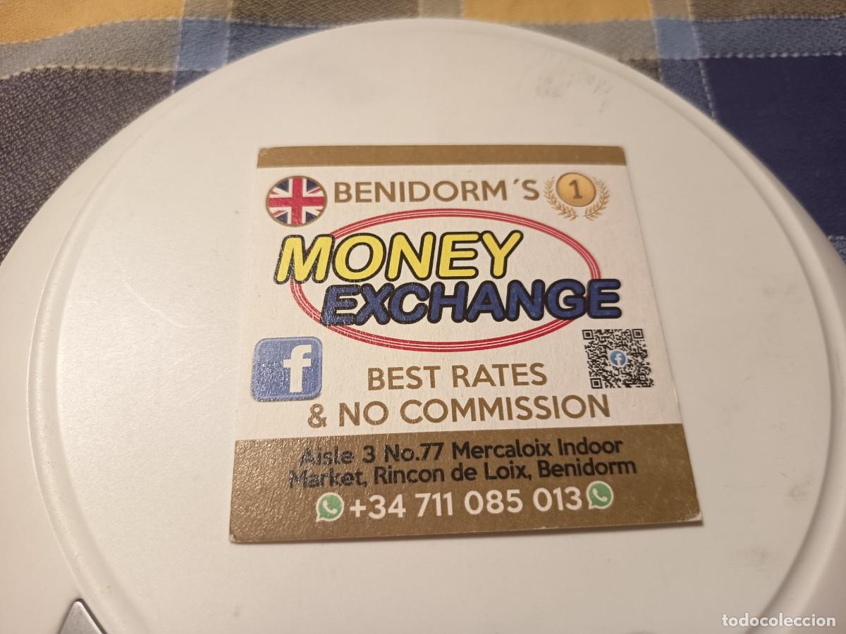 Coleccionismo: POSAVASOS CAMBIO DE MONEDA-BENIDORM-ALICANTE