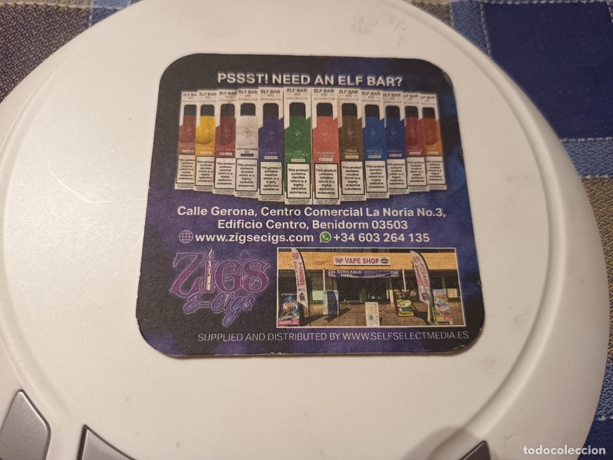 Coleccionismo: POSAVASOS LOCALES VAPE SHOP-BENIDORM-ALICANTE