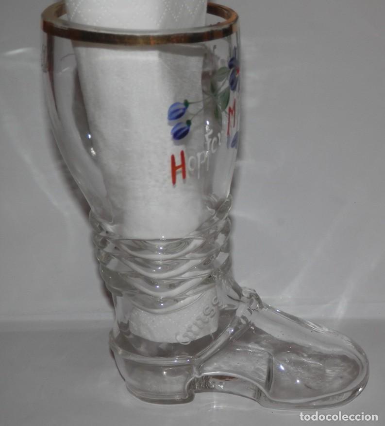 Coleccionismo: VASO EN FORMA DE BOTA - TRADICIONAL DE ALEMANIA