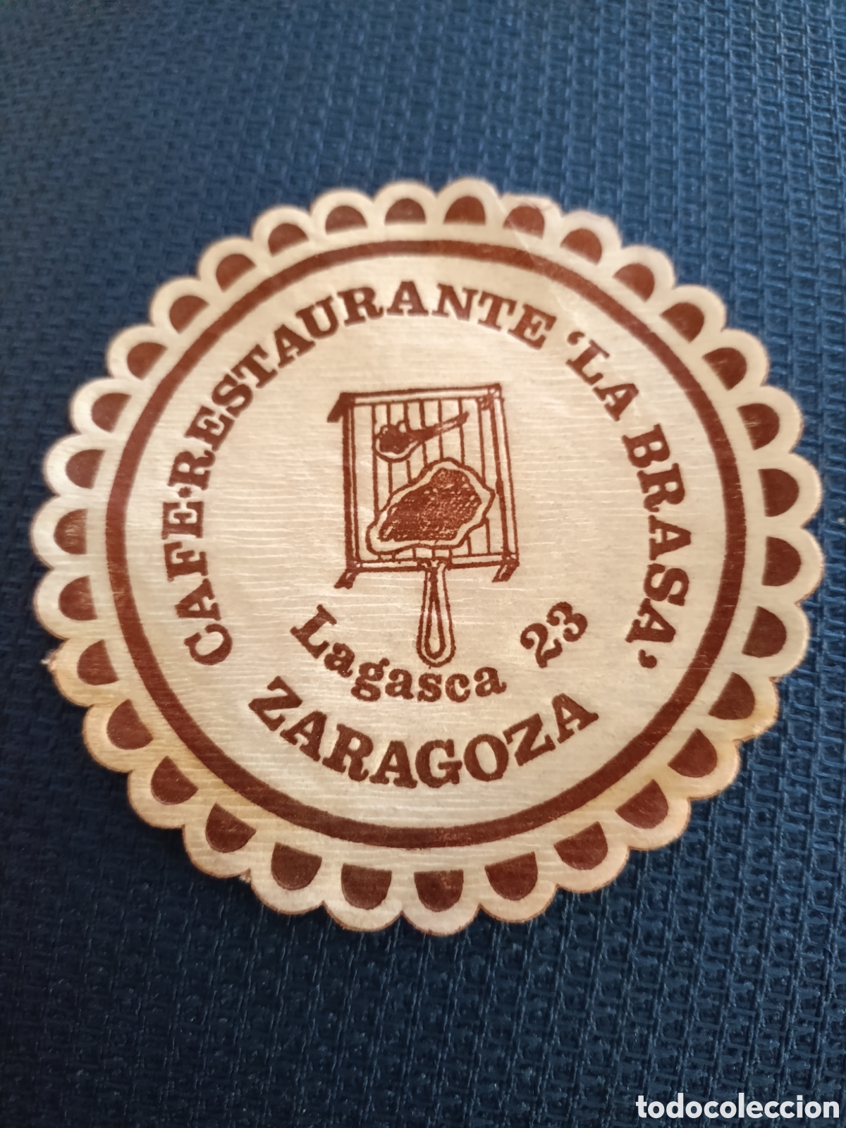 Coleccionismo: Caf&eacute; restaurante La brasa [ POSAVASOS A&Ntilde;OS 40 ]
