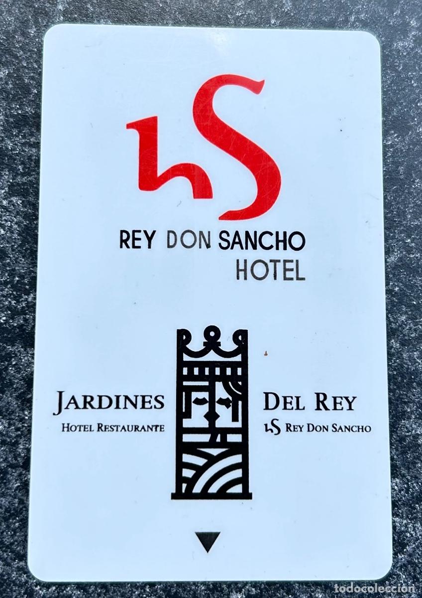 Coleccionismo: Tarjeta llave de hotel- Hotel Rey Don Sancho - Zamora