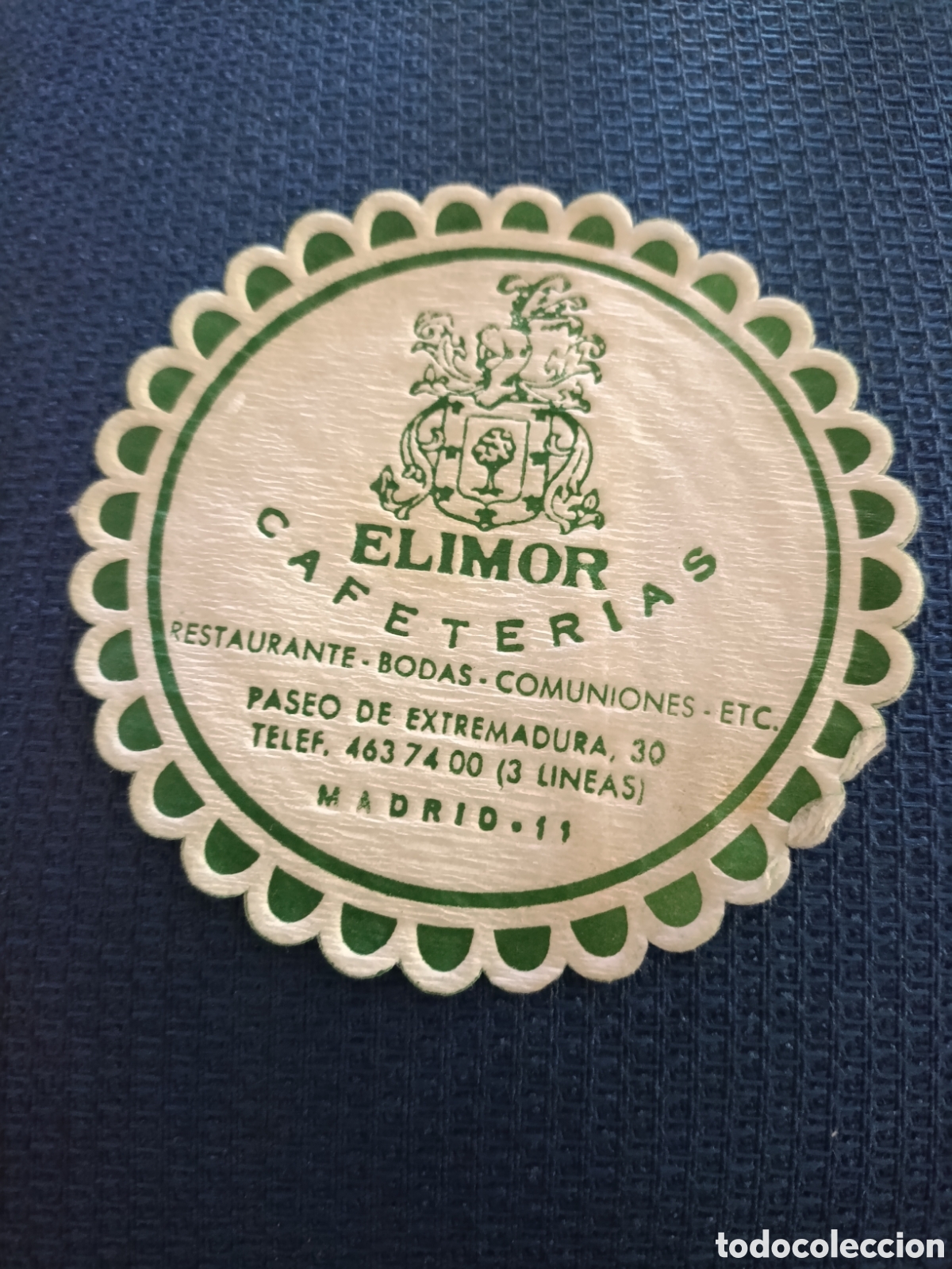 Coleccionismo: Elimor cafeterias Extremadura [ POSAVASOS A&Ntilde;OS 40 ]