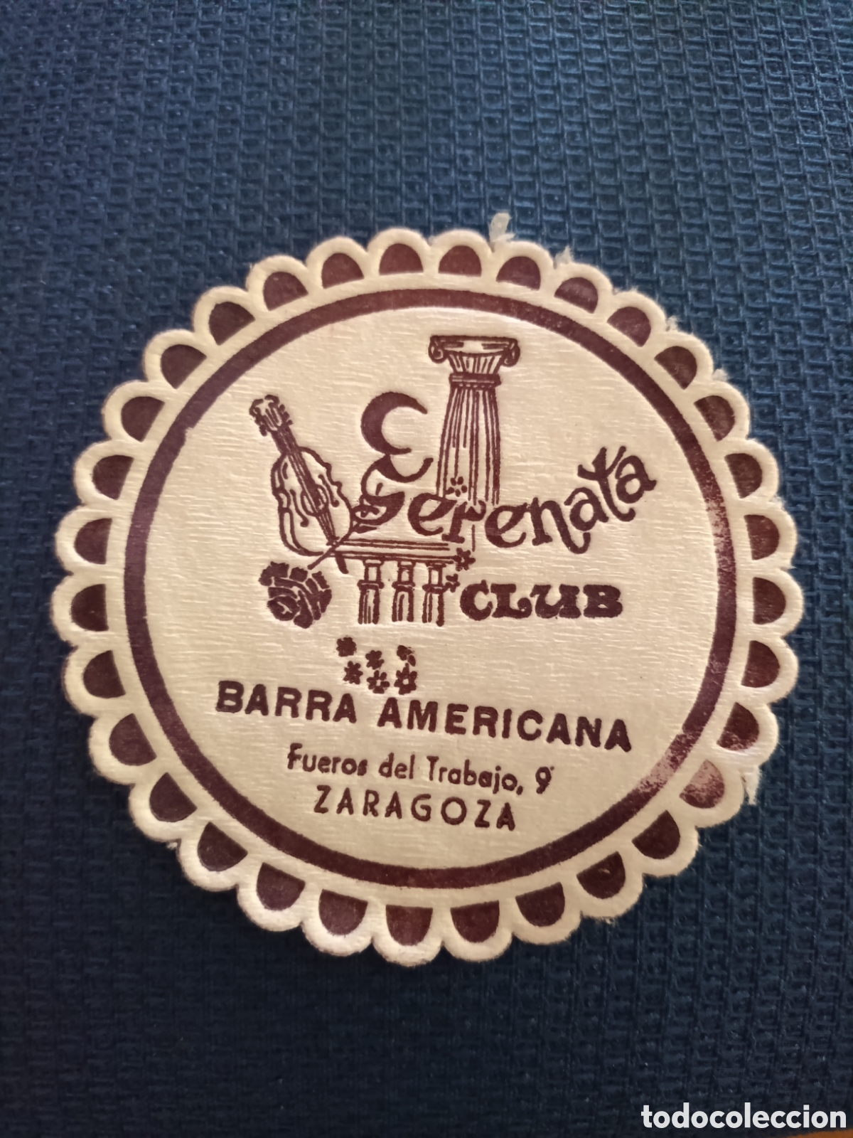 Coleccionismo: Serenata al club Zaragoza [ POSAVASOS A&Ntilde;OS 40 ]