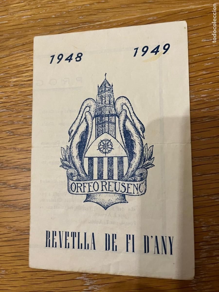 Collezionismo: Revetlla de fi d'any Orfeo Reusenc Reus 1948 1949
