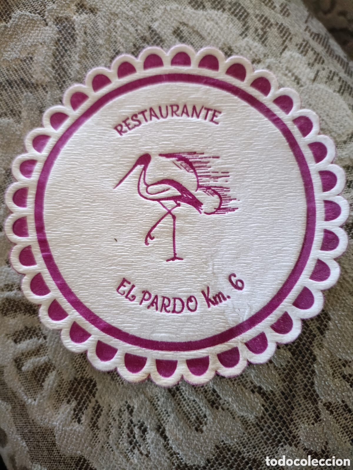 Coleccionismo: Restaurante El Pardo [ POSAVASOS A&Ntilde;OS 40 ]