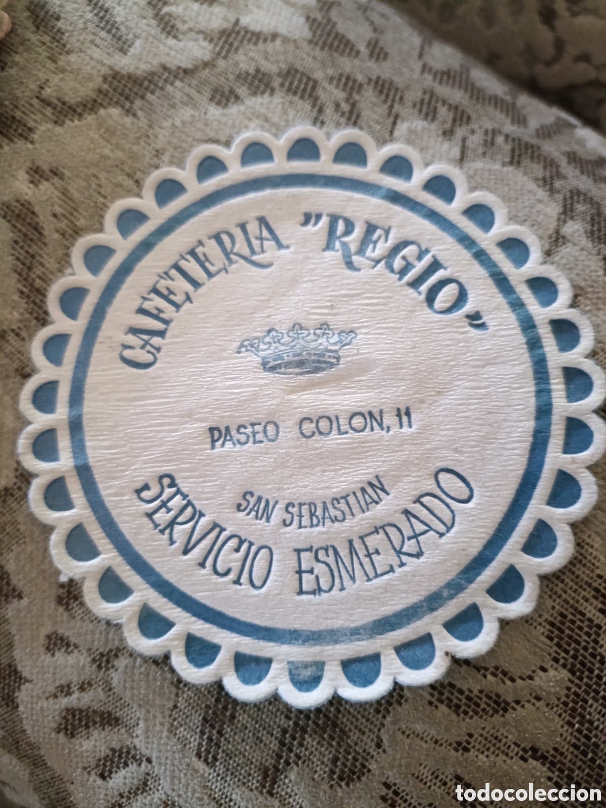 Coleccionismo: CAFETERIA &rdquo; REGIO &rdquo; SAN SEBASTI&Aacute;N CAFETER&Iacute;A MERKUR Zaragoza [ POSAVASOS A&Ntilde;OS 40 ]