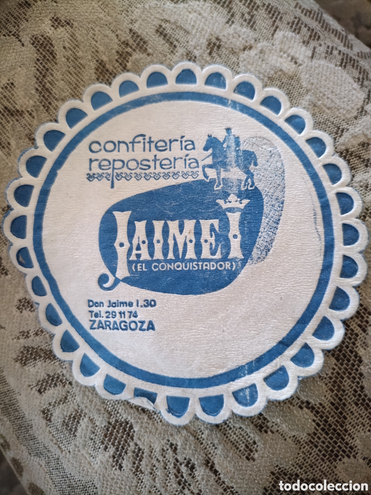 Coleccionismo: Confiter&iacute;a reposter&iacute;a Jaime Zaragoza [ POSAVASOS A&Ntilde;OS 40 ]