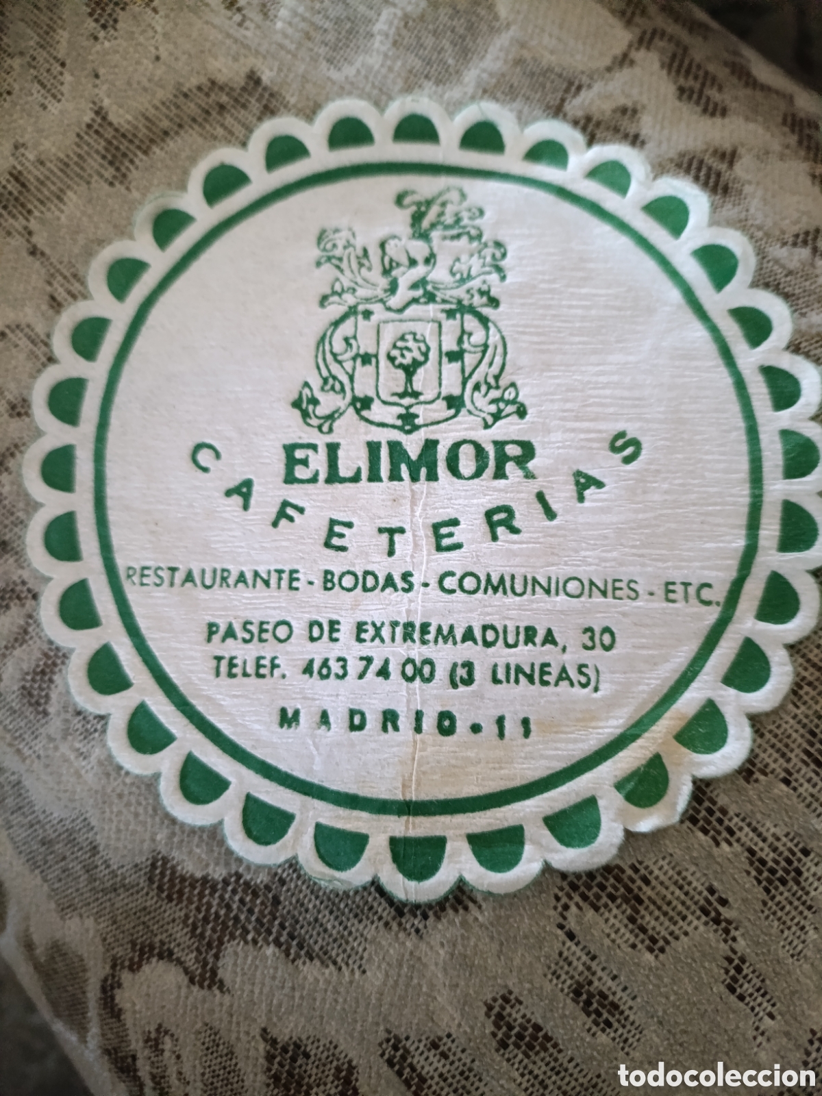 Coleccionismo: El lim&oacute;n cafeter&iacute;as Madrid [ POSAVASOS A&Ntilde;OS 40 ]