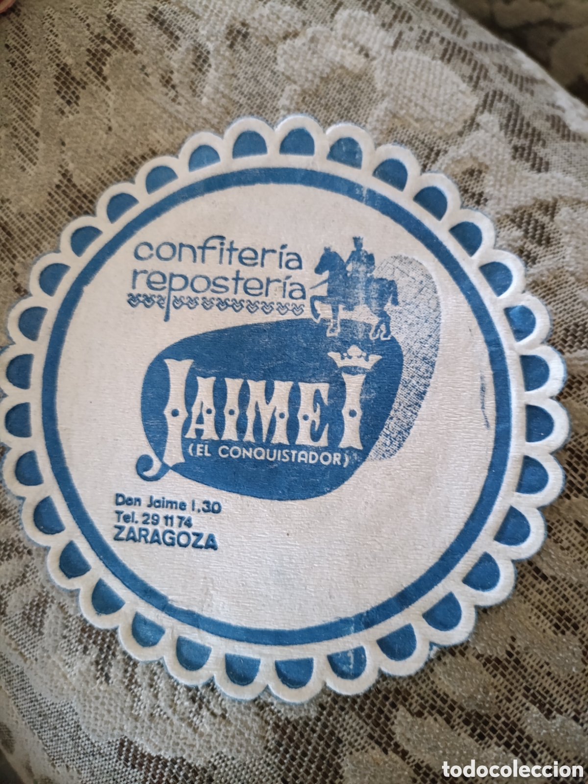 Coleccionismo: Confiter&iacute;a reposter&iacute;a Jaime Zaragoza [ POSAVASOS A&Ntilde;OS 40 ]