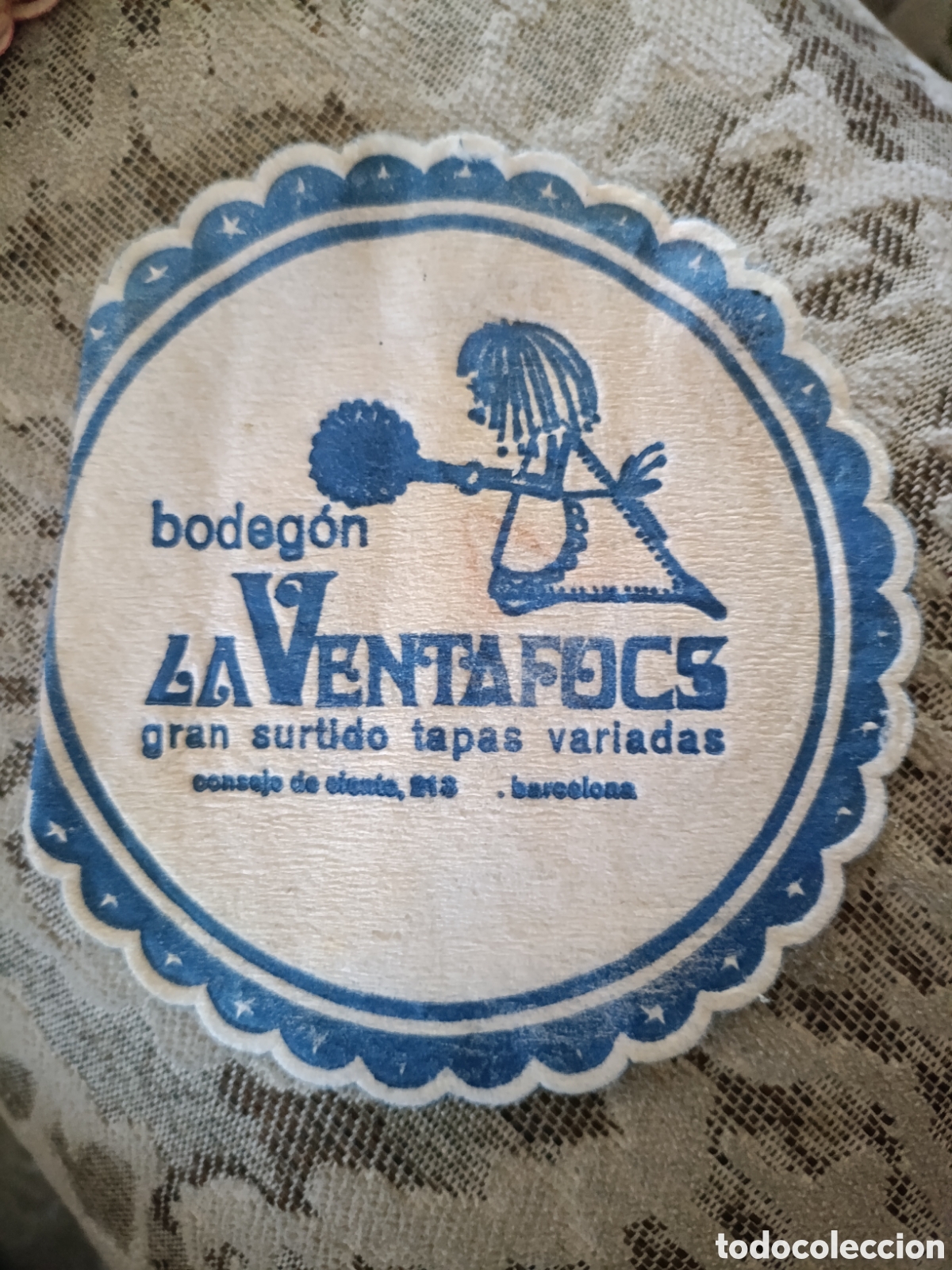 Coleccionismo: Bodeg&oacute;n la ventafocs Barcelona [ POSAVASOS A&Ntilde;OS 40 ]