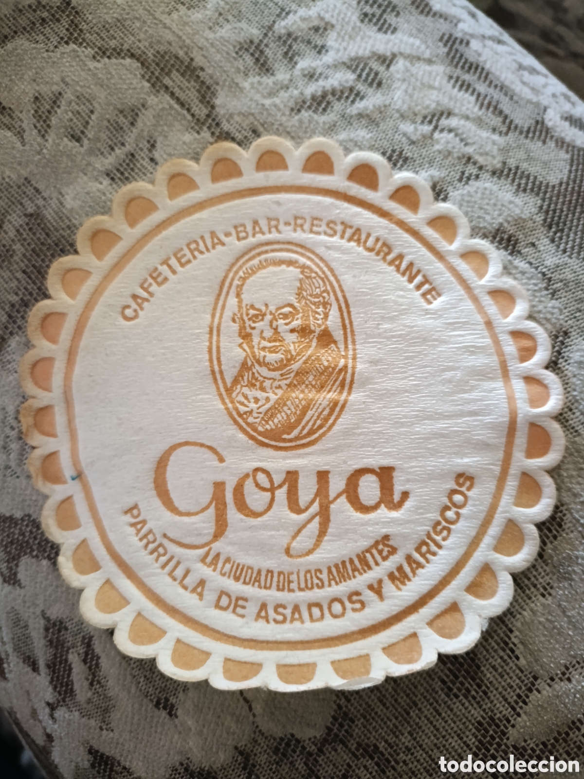 Coleccionismo: Goya a la ciudad de los amantes [ POSAVASOS A&Ntilde;OS 40 ]