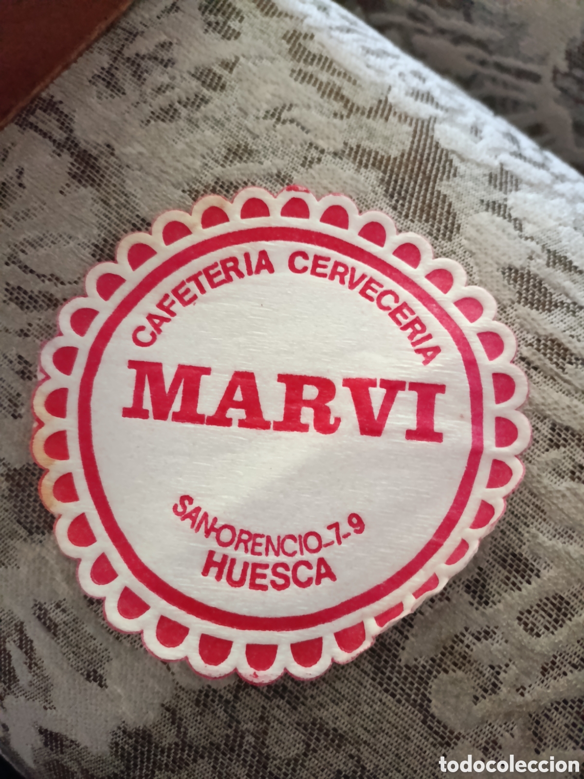 Coleccionismo: Cafeter&iacute;a cervecer&iacute;a Marvi Huesca [ POSAVASOS A&Ntilde;OS 40 ]
