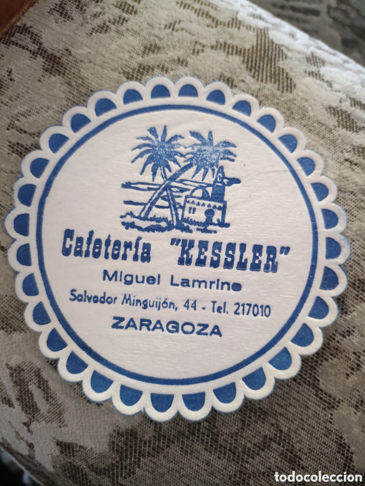 Coleccionismo: CAFETER&Iacute;A &rdquo; KESSLER &rdquo; ZARAGOZA [ POSAVASOS A&Ntilde;OS 40 ]