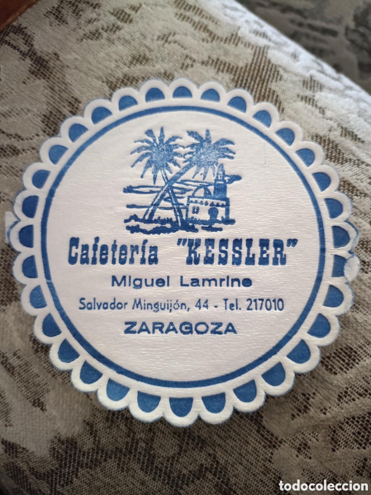 Coleccionismo: CAFETER&Iacute;A &rdquo; KESSLER &rdquo; ZARAGOZA [ POSAVASOS A&Ntilde;OS 40 ]