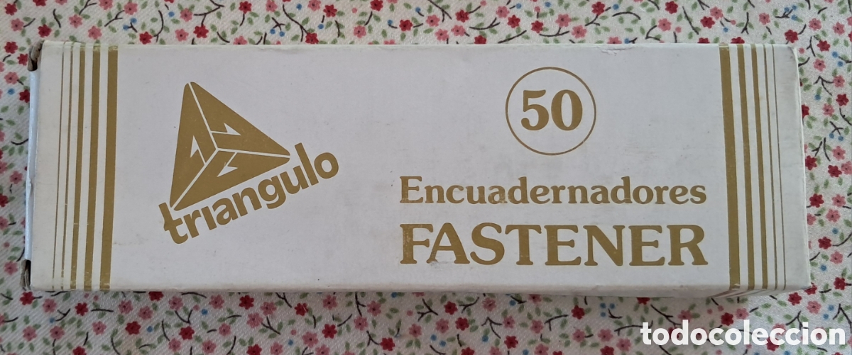 Coleccionismo: Encuadernadores fastener. Caja de 50 unidades a&ntilde;os 80
