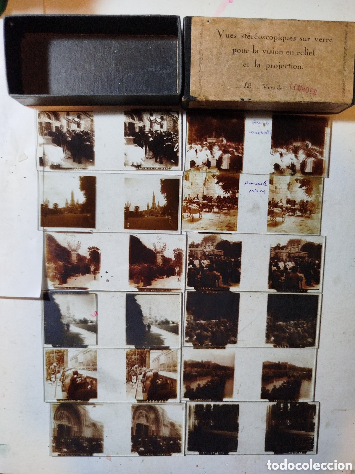 Coleccionismo: Fotos estereosc&oacute;picas en cristal - Lourdes