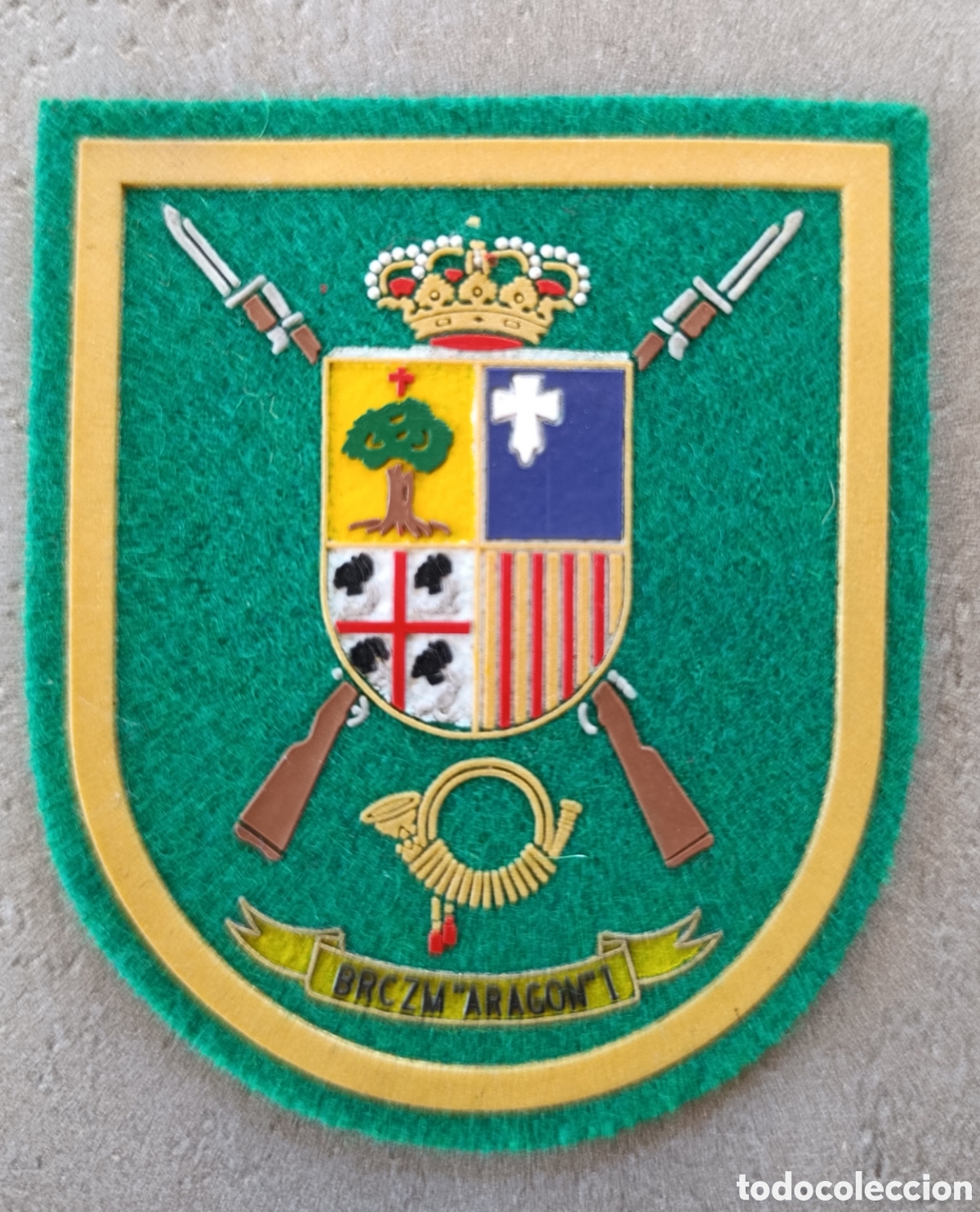 Coleccionismo: Parche militar BRCZM &rdquo;Arag&oacute;n I&rdquo; &ndash; Batall&oacute;n de Cazadores de Monta&ntilde;a &ndash; Ej&eacute;rcito de Tierra Espa&ntilde;ol