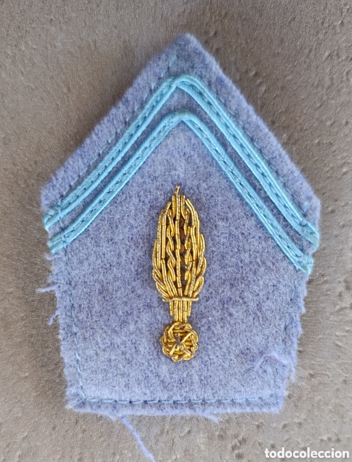 Coleccionismo: Insignia original de cuello (patte de collet) de la Gendarmerie de l'Air francesa.