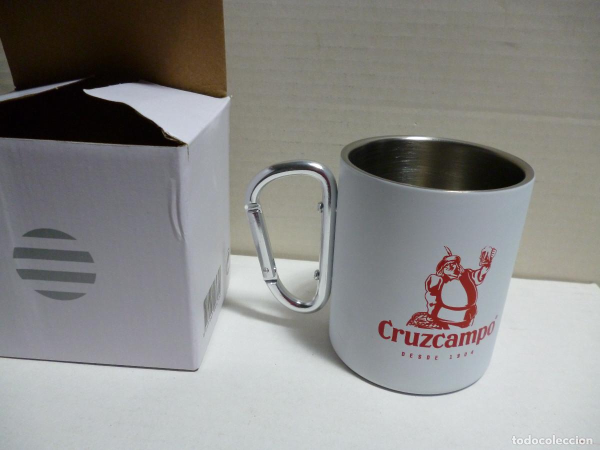 Coleccionismo: TAZA CAMPING TITANIO? - ASA MOSQUET&Oacute;N - PUBLICIDAD CRUZCAMPO - A ESTRENAR -