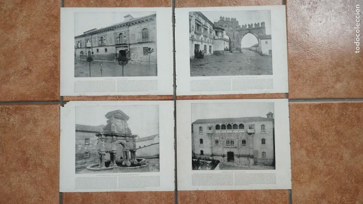 Coleccionismo: AYUNTAMIENTO.-CASAS CONSISTORIALES.-FUENTE DE SANTA MARIA.-SEMINARIO SAN FELIPE.-LAMINAS.-A&Ntilde;O 1896.
