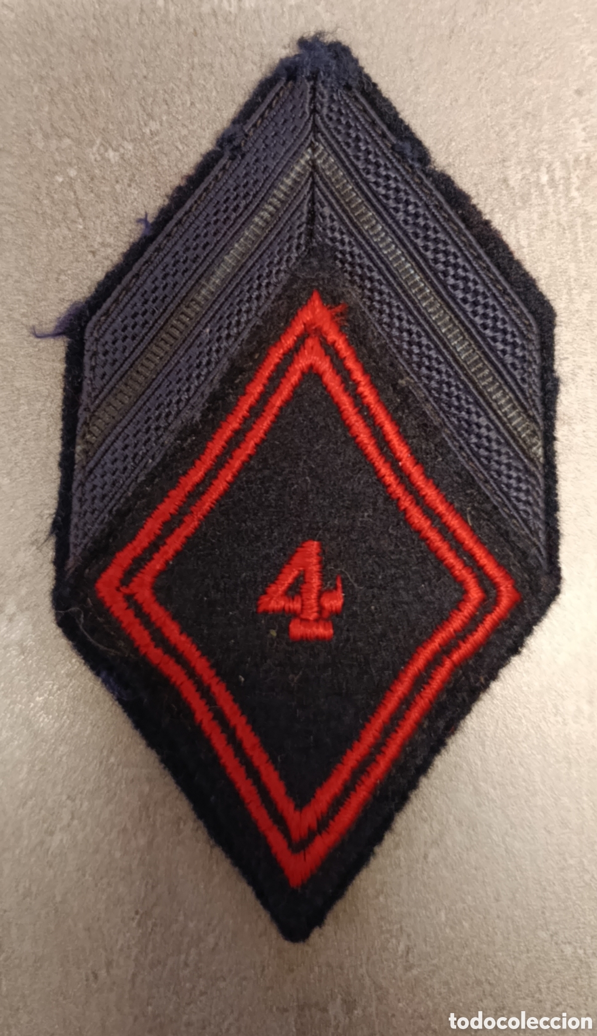 Coleccionismo: Insignia de manga (Losange de Bras) 4e R&eacute;giment du G&eacute;nie &ndash; Ej&eacute;rcito Franc&eacute;s &ndash; Caporal-Chef original