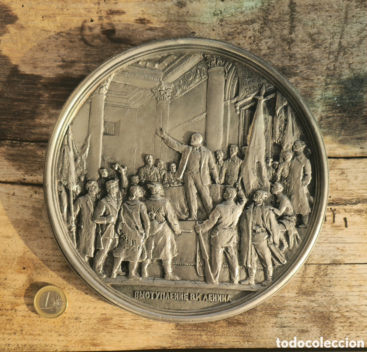 Coleccionismo: Placa vintage Lenin .