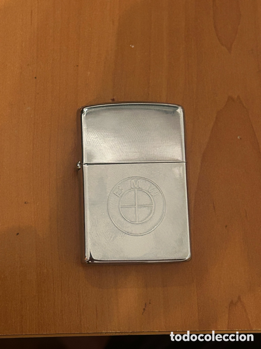 Coleccionismo: Zippo BMW plateado muy buen estado