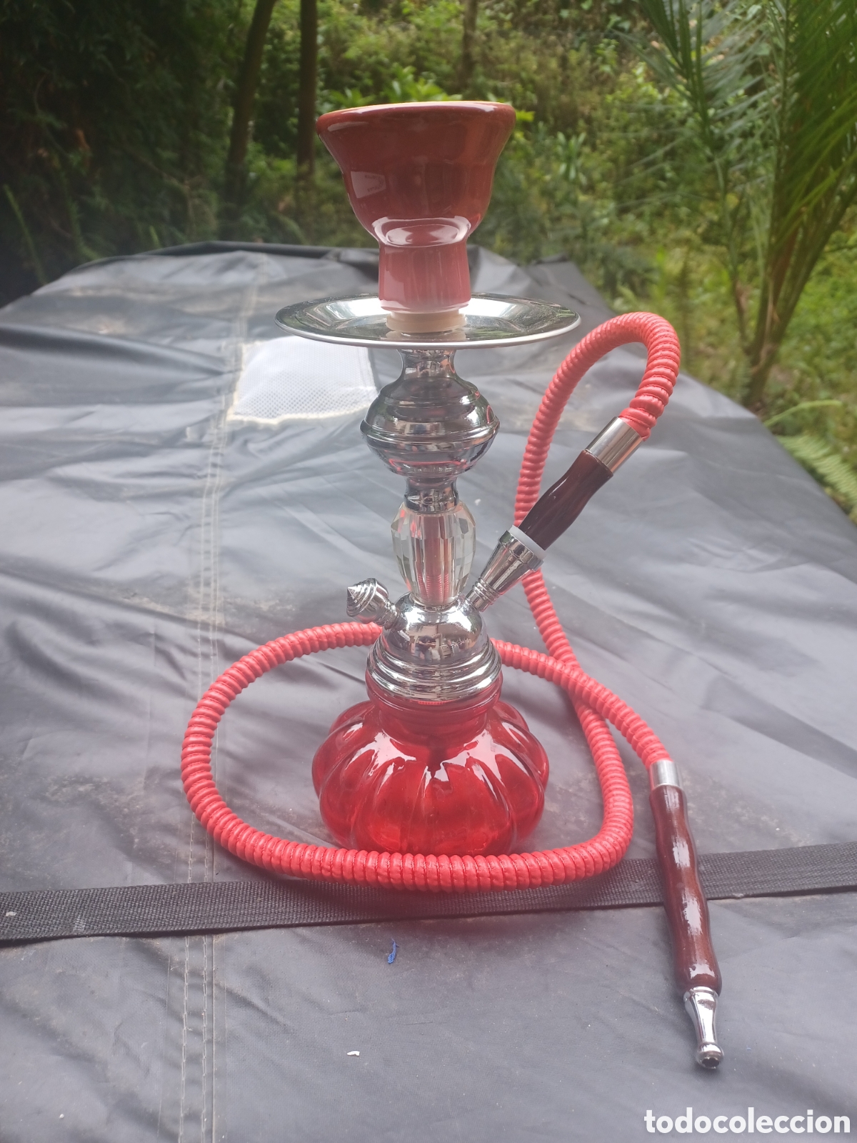Coleccionismo: Narguile cachimba de color rojo - Foto 2