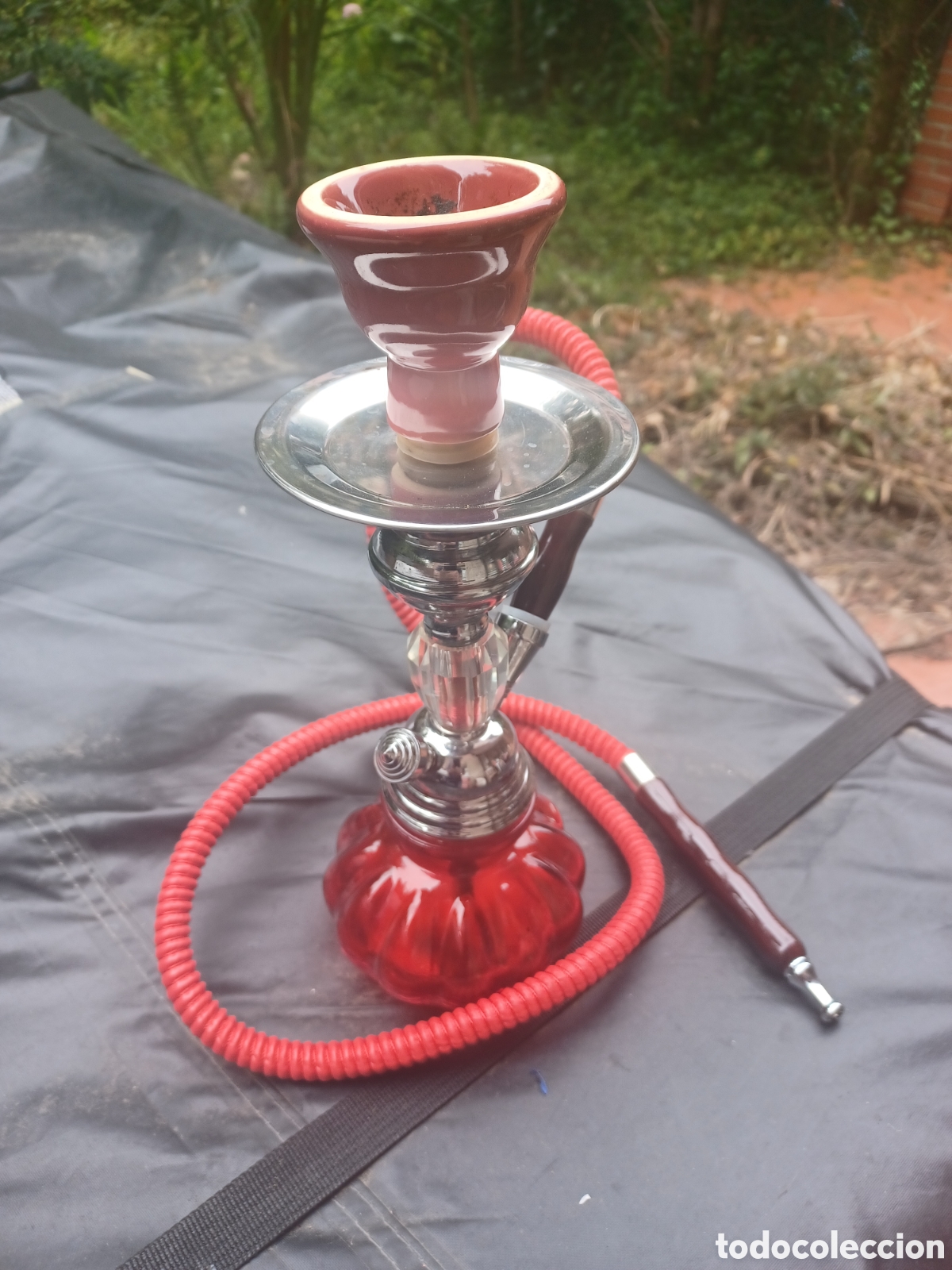 Coleccionismo: Narguile cachimba de color rojo - Foto 1