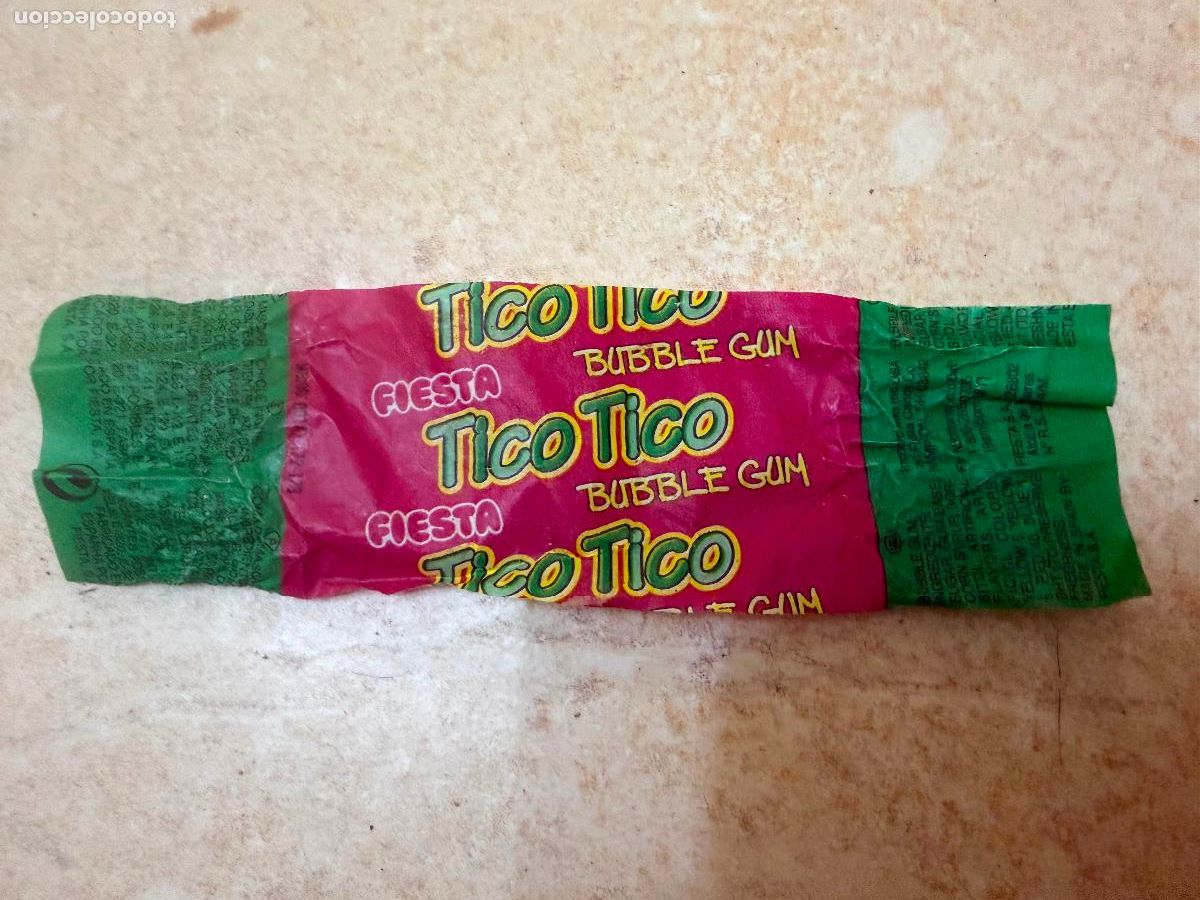 Coleccionismo: Envoltorio chicle tico tico fiesta