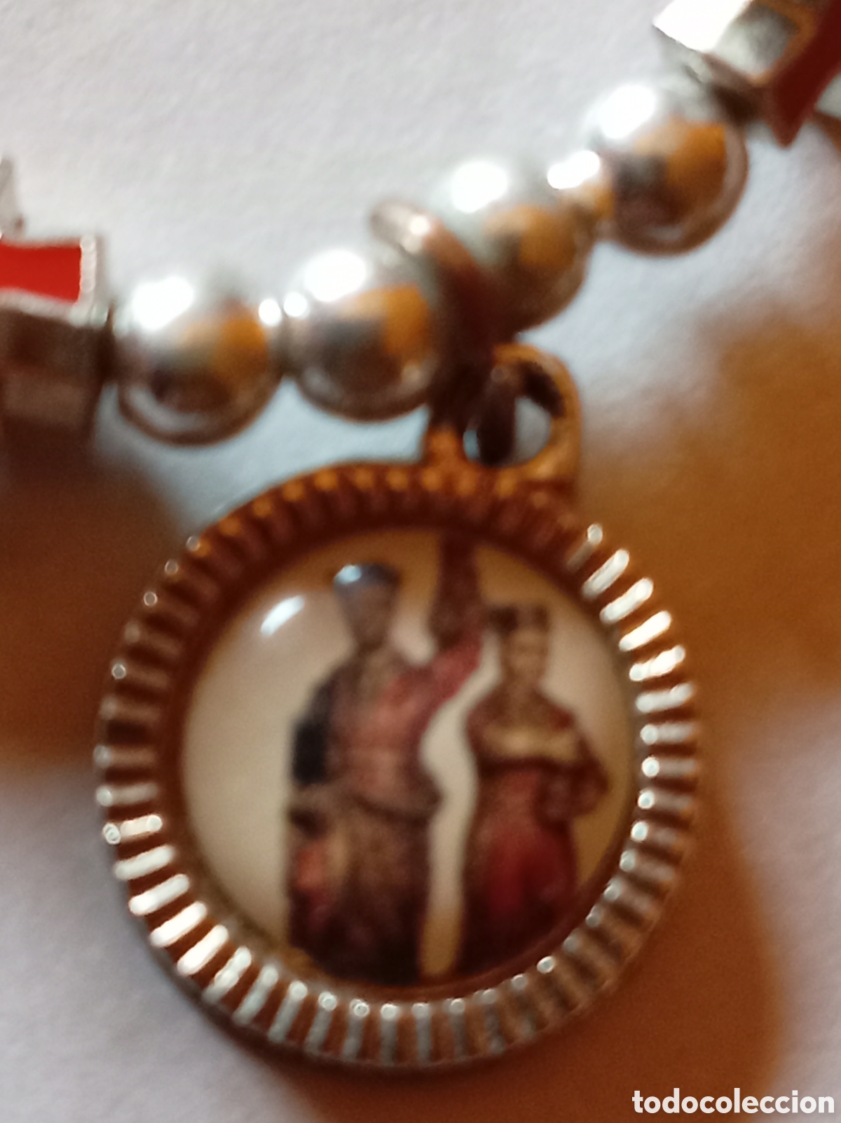 Coleccionismo: Pulsera el&aacute;stica, de Santos - Foto 3