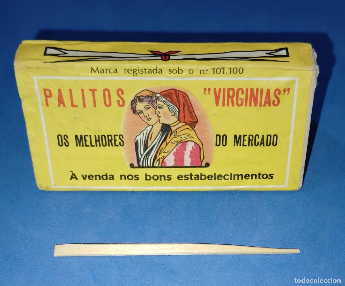 Coleccionismo: ANTIGUA CAJA DE PALILLOS PORTUGUESES - PALITOS VIRGINIAS -ENVIO INCLUIDO.
