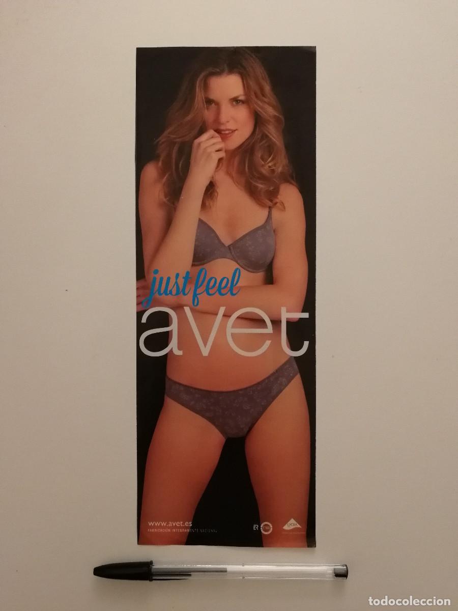 Coleccionismo: ANUNCIO ACARTONADO - AVET JUST FEEL - ROPA INTERIOR - PUBLICIDAD LAMINA