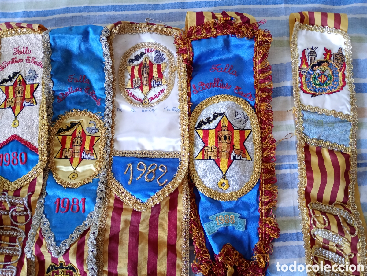 Coleccionismo: Lote bandas fallera Fallas Valencia - Foto 6