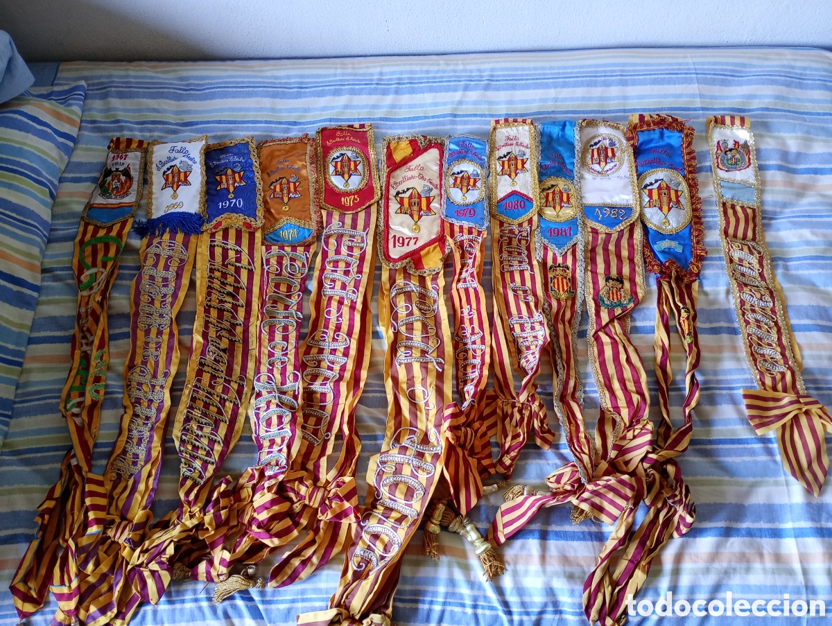 Coleccionismo: Lote bandas fallera Fallas Valencia - Foto 1
