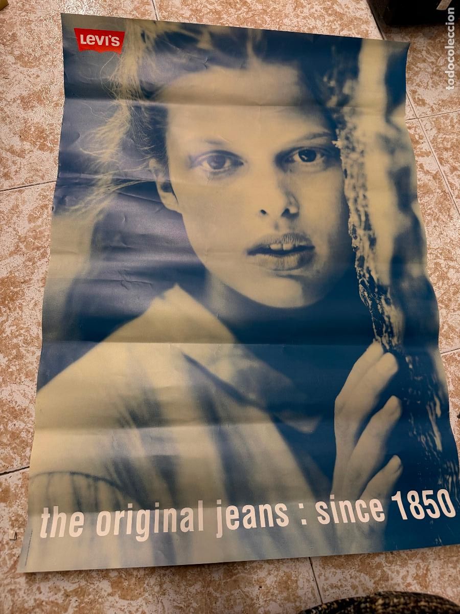 Coleccionismo: poster Vintage LEVI&rsquo;S STRAUSS & CO. Original . Mide 83x60cms