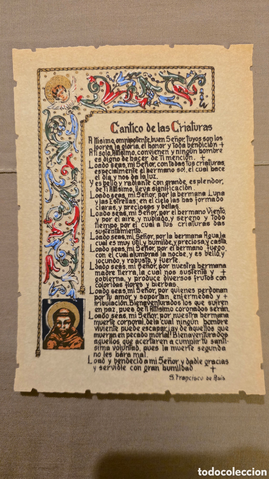 Sammelleidenschaft Papier: Tarjeta postal C&aacute;ntico de laa criaturas