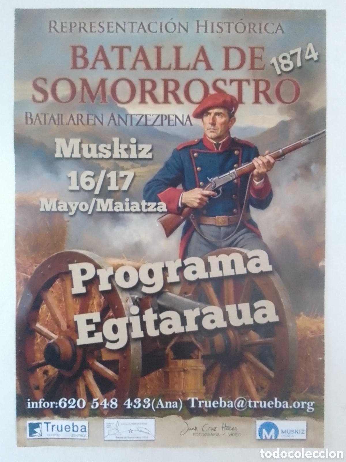 Coleccionismo: Programa Representaci&oacute;n Hist&oacute;rica Batalla de Somorrostro 2026.
