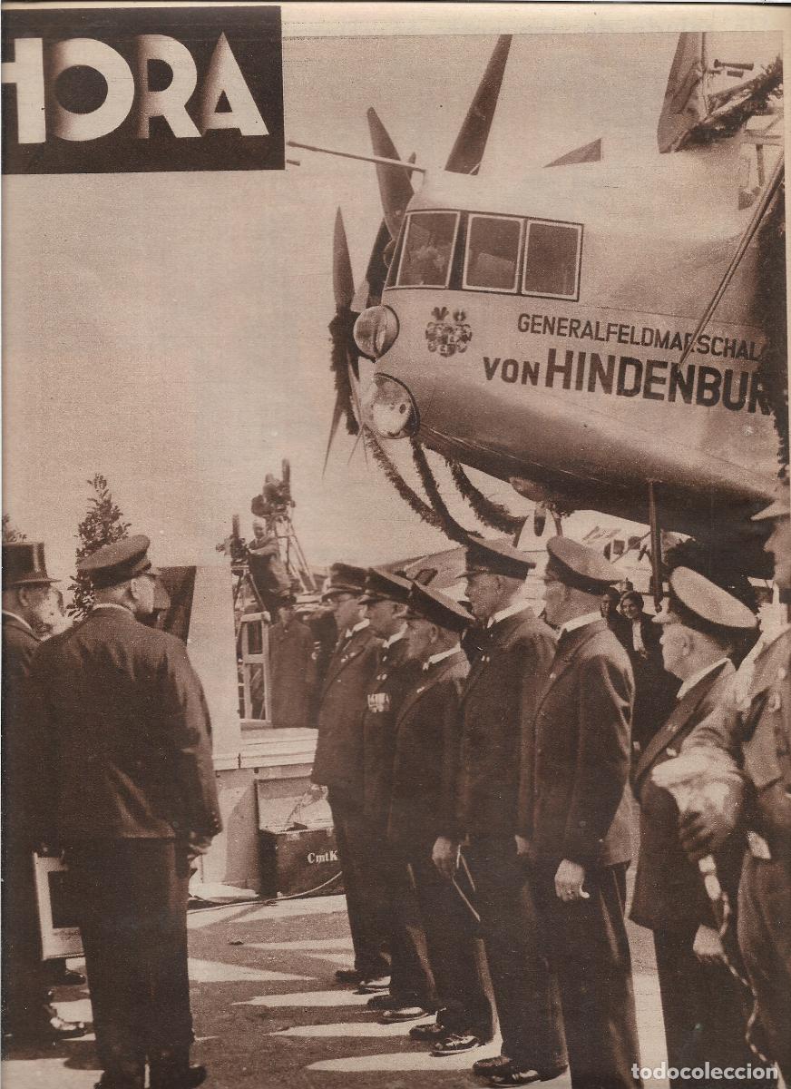 Coleccionismo: A&Ntilde;O 1933 RECORTE PRENSA AVIACION BAUTISMO NUEVO AEROPLANO GIGANTE HINDENBURG ALEMANIA TEMPELHOF