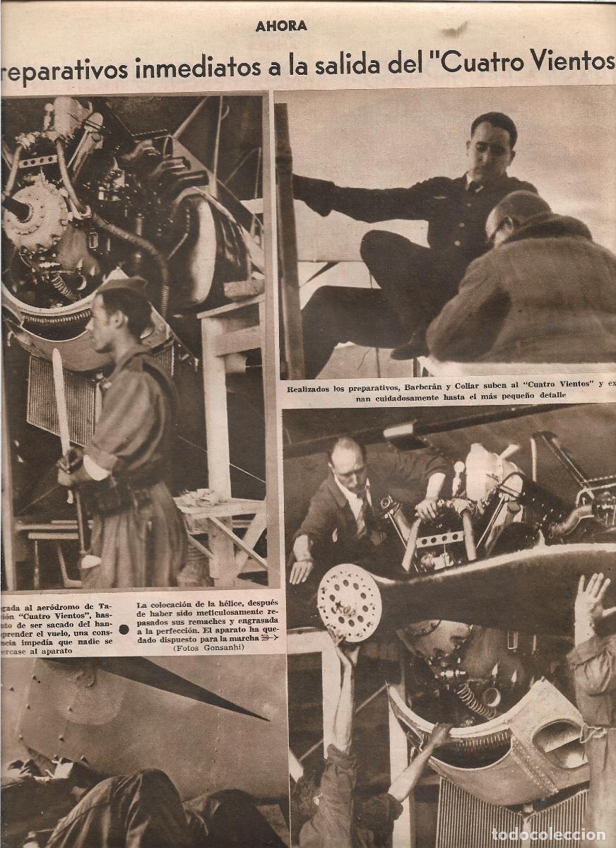 Coleccionismo: A&Ntilde;O 1933 RECORTE PRENSA AVIACION AERODROMO TABLADA PREPARATIVOS SALIDA AVION CUATRO VIENTOS