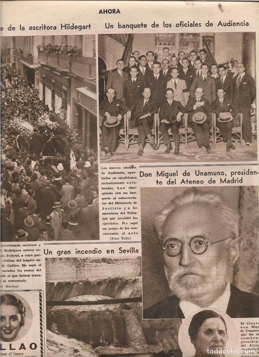 Coleccionismo: A&Ntilde;O 1933 RECORTE PRENSA MIGUEL DE UNAMUNO NOMBRADO PRESIDENTE DEL ATENEO DE MADRID