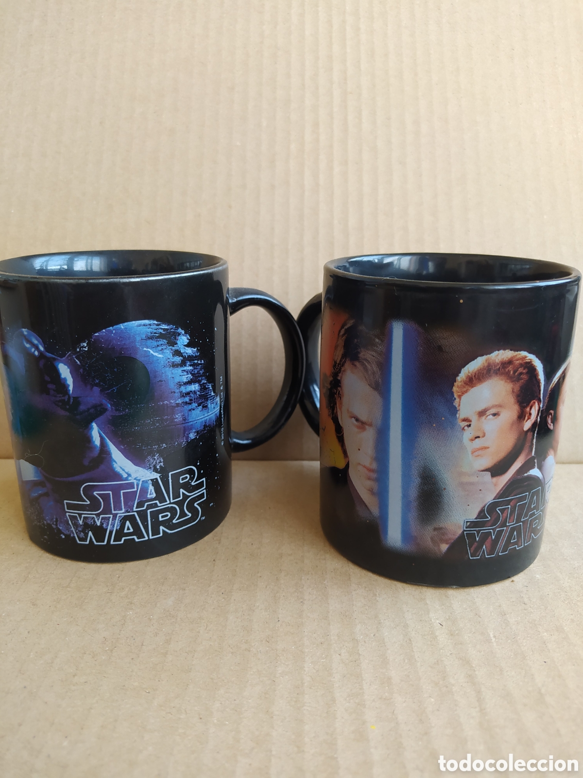 Coleccionismo: 2 Tazas Vintage Star Wars Lucasfilm Originales &ndash; Coleccionismo Retro Cl&aacute;sico