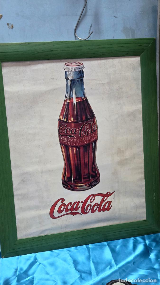 Coleccionismo: cuadro con lamina de cocacola - Foto 1