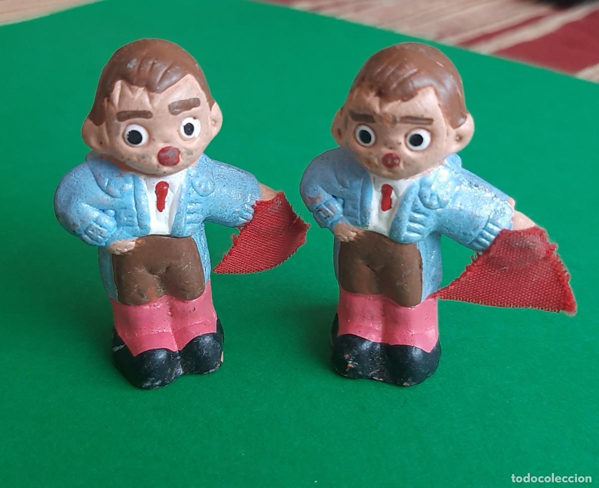 Coleccionismo: (ALBOROX) LOTE DE 2 FIGURAS BARRO ALBOROX TOREROS