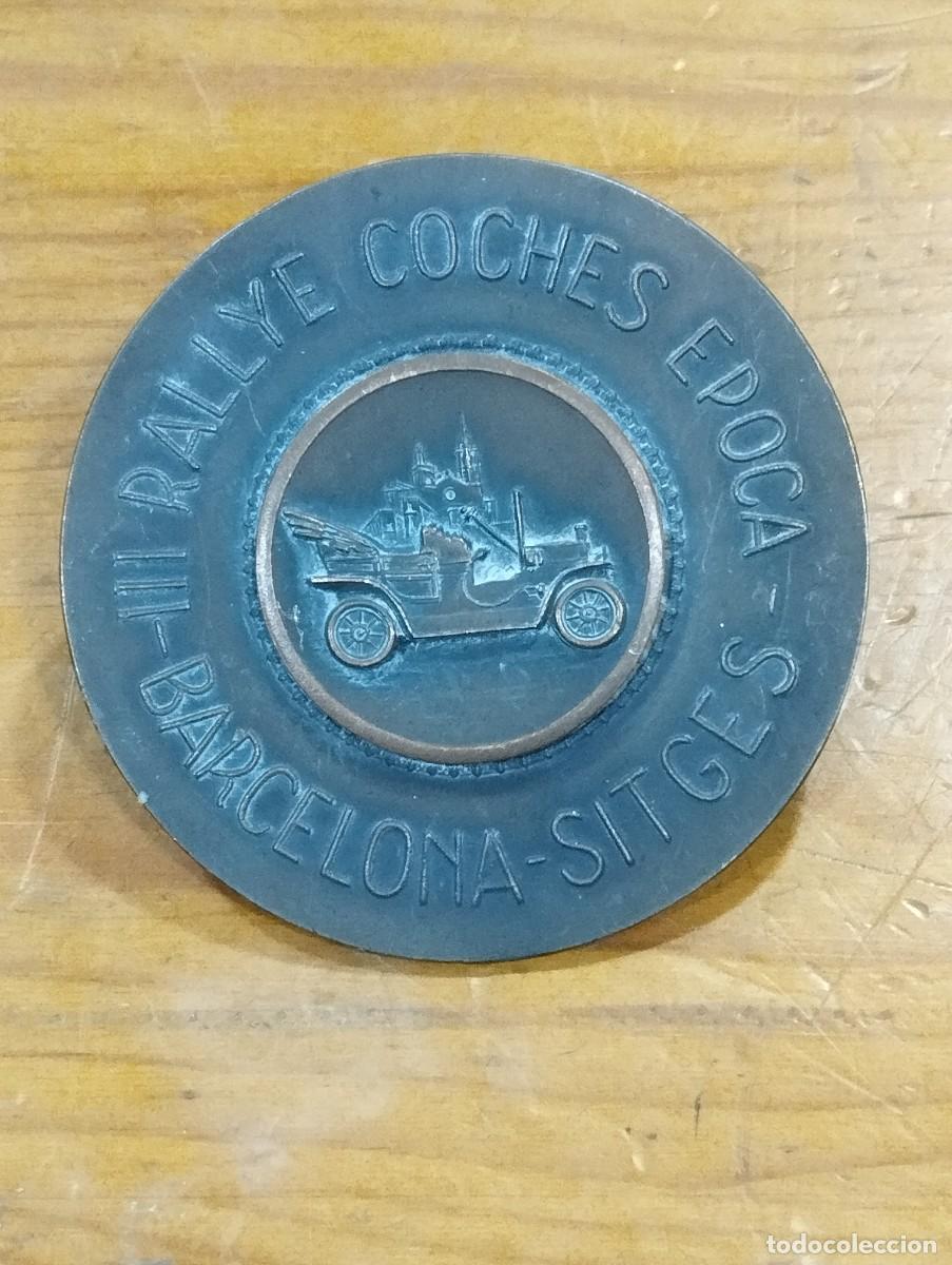 Coleccionismo: PLACA III RALLY COCHES DE &Eacute;POCA BARCELONA - SITGES.