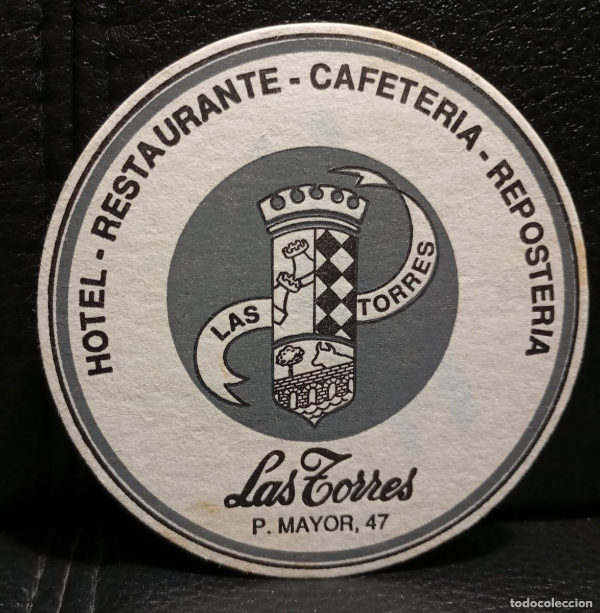 Coleccionismo: HOTEL RESTAURANTE LAS TORRES - POSAVASOS - SALAMANCA - CERVEZA - REFRESCOS - SIDRA - BITTER