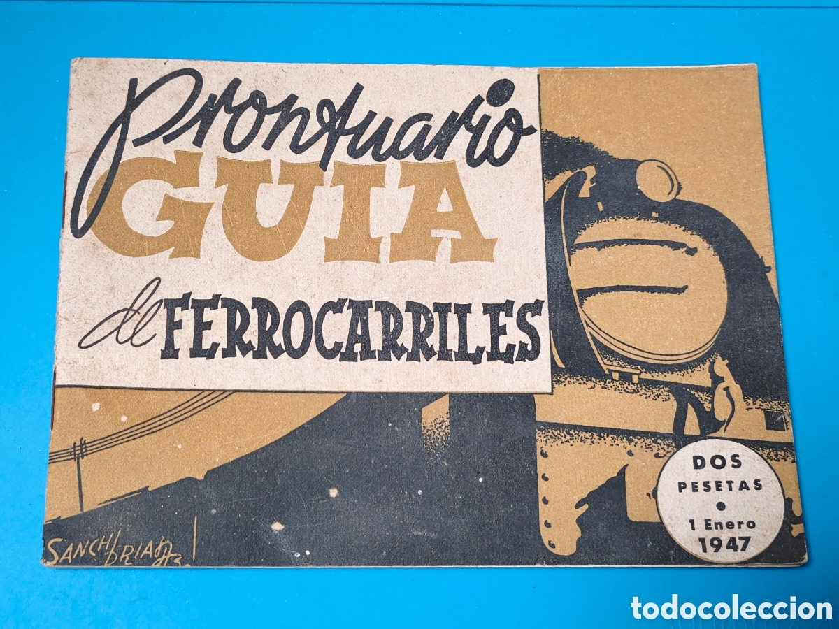 Coleccionismo: PRONTUARIO GUIA DE FERROCARRILES 1947