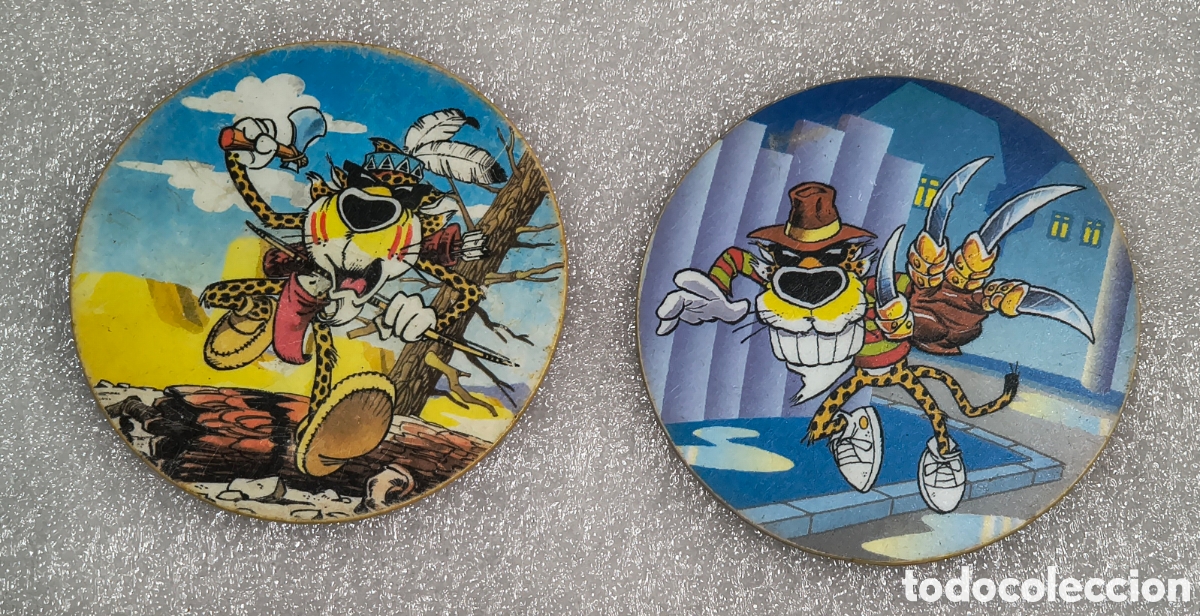 Coleccionismo: Lote 2 Macrotazos Chester Matutano a&ntilde;os 90 (Apache y Pesadilla)